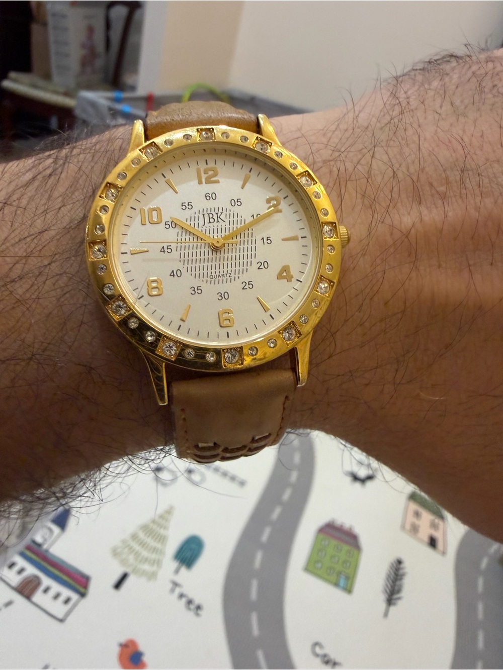 JBK Camrose & Kross Jacqueline Kennedy Seiko Quartz Gold Crystal T079832 UNISEX